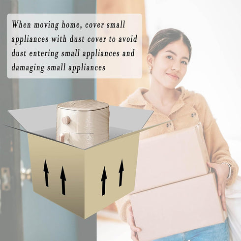 30 PCS Kitchen Small Appliance Dust Covers,Disposable Thickened Plastic Dust Cover for Air Fryer,Blender,Coffee Maker,Pressure Cooker & Slow Cooke...