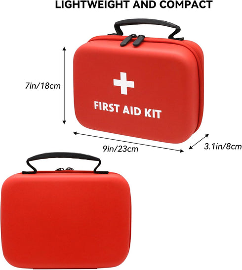 Faylapa Home Car Empty First Aid Bag, 9x7x3 inches Camping Waterproof Case for Travel, Boat, Office, Sports, Hiking, Outdoor (Bag Only)...