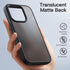 JETech Matte Case for iPhone 15 Pro 6.1-Inch, Shockproof Military Grade Drop Protection, Frosted Translucent Back Phone Cover, Anti-Fingerprint (B...