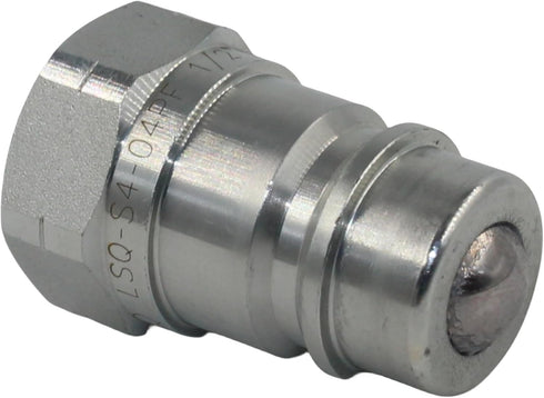 LSQ-S4-04PF 1/2‘’ NPT 2 PCS - 1/2" Ag ISO 5675 Tractor Hydraulic Disconnect Hydraulic Quick Connect Male Coupler, Ball Valve, Ball Pioneer Type...