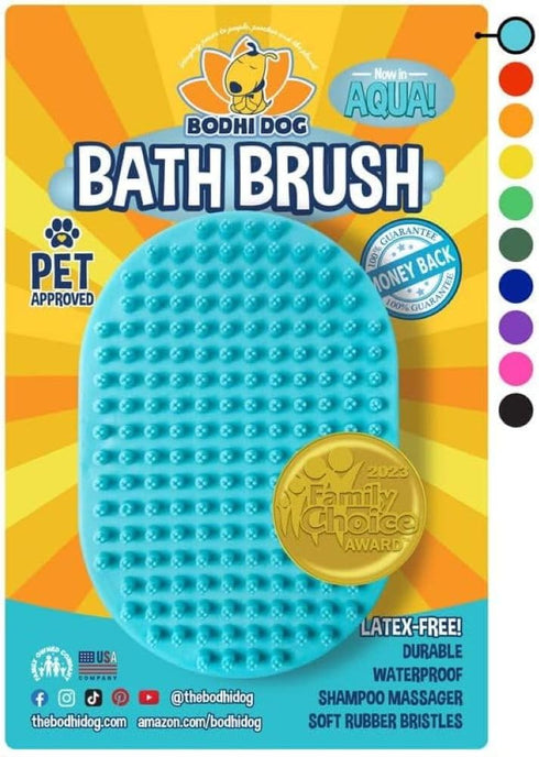 Bodhi Dog Shampoo Brush | Pet Shower & Bath Supplies for Cats & Dogs | Dog Bath Brush for Dog Grooming | Long & Short Hair Dog Scrubber for Bath |...