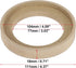 X AUTOHAUX Pair Car Beige Speaker Spacer Ring Adaptor Brackets Mounting Spacer Recess Bezel Plate Wood 77mm ID for 3.5 Inch Speakers...