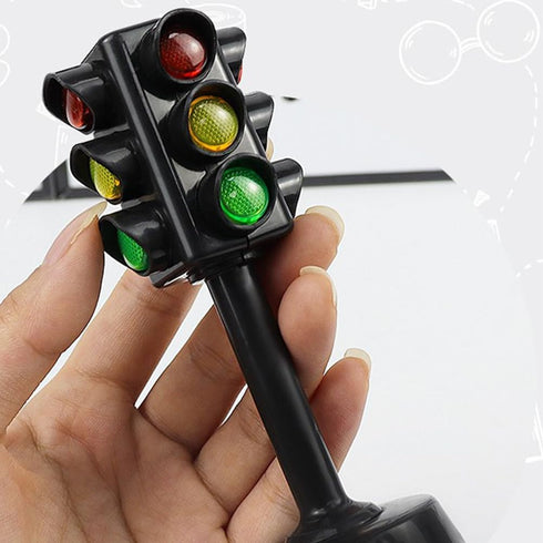 Toddmomy 12pcs Sound Child Traffic and Play, Light Sand Learning Signs: Model Signs Signals Party Mini Toddler Toy, Educational Early Lights Kids ...