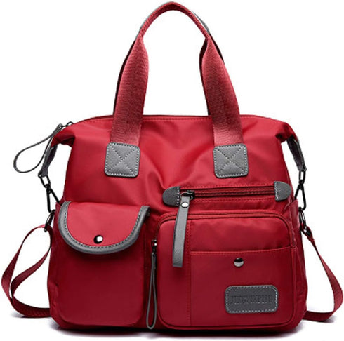 Women Ladies Multipocket Nylon Hobo Top-handle Bags Shoulder Crossbody Bag Totes Satchels Handbags and Purses…...