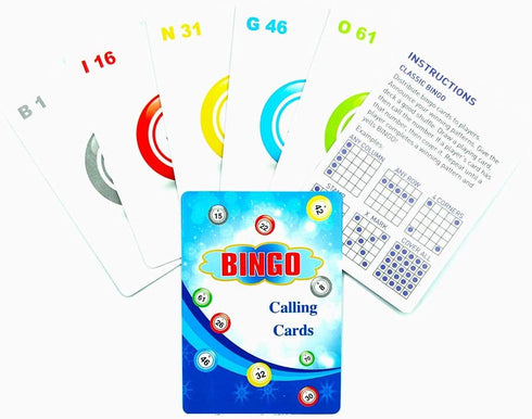 Yuanhe 2.5"X3.5" Bingo Calling Cards - Colorful and Durable Bingo Cards for Bingo Games, Complete Deck of 75 Numbers(B1-O75)...