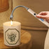 Candle Lighter Electric Rechargeable Arc Lighter with LED Battery Display Long Flexible Neck USB C Lighter (rose gold)...