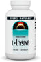 Source Naturals L-Lysine 500 mg Free Form - Amino Acid Supplement Supports Energy Formation & Collagen - 250 Tablets...