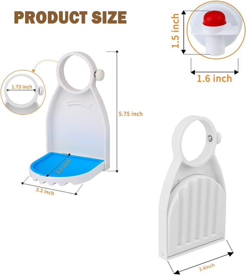 WEYICHUANG Laundry Detergent Drip Catcher, Laundry Detergent Cup Holder,Fabric Softener Gadget Cup Holder,Tidy Laundry Room,No More Mess or Leaks(...