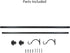 Decopolitan 1-Inch Urn Single Window Treatment Rod Set, 18 to 36-Inch, Antique Bronze...