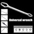 Multifunctional Wrench Self-Tightening Adjustable All-Wrench, 8-22mm Double-Headed Wrench for Outdoor Riding or Home Auto Repair...