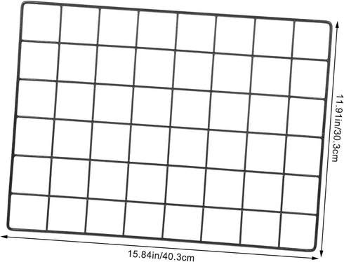 Amosfun 2pcs Shelf Iron Net Adornment Hanging Net Metal Grid Wall Panel Picture Wall Decor Photo Frame Wall Stand Grid Wall Panels Picture Wall Ha...