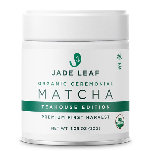 Jade Leaf Matcha Organic Ceremonial Grade Matcha Green Tea Powder - Authentic Japanese Origin - Teahouse Edition Premium First Harvest (1.06 Ounce...