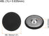 10pcs 48L Fabric Cloth Covered Button 30mm Round Metal Shank Sewing Buttons for Suits Dress Blouses, Black...
