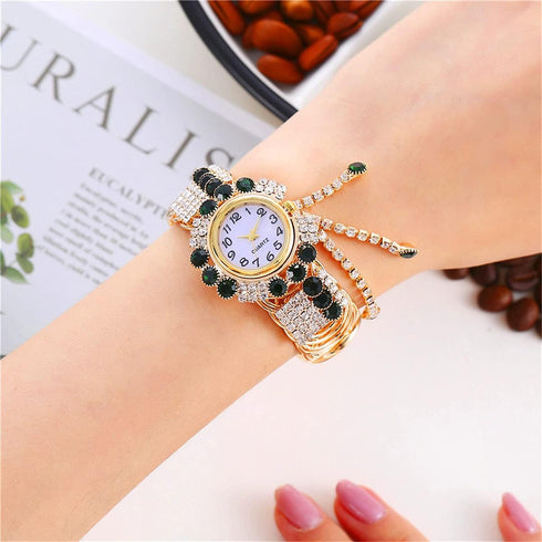 CdyBox Wholesale Women Quartz Watches Alloy Steel Tassel Bracelet Fashion Ladies Bangle Wristwatch Great Gifts...
