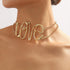 Jovono Love Choker Necklace Gold Collar Necklaces Letter Statement Necklace Chain for Women...