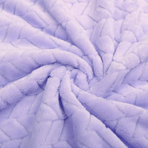 Baby Blanket Flannel, Cozy Throw Blankets for Newborn Infant and Toddler, Super Soft and Warm Receiving Baby Blanket for Crib Stroller (Purple 25 ...