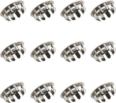 12PCS Round Steel Removable Seal Knockout Seal Electrical Box Knockout Plugs for Closure Unused Box Outlets...