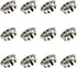 12PCS Round Steel Removable Seal Knockout Seal Electrical Box Knockout Plugs for Closure Unused Box Outlets...
