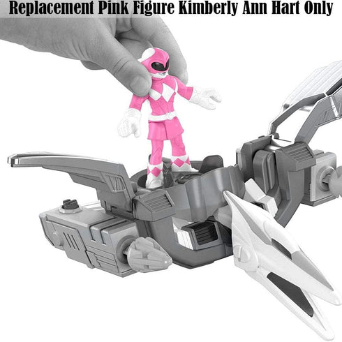 Replacement Figure for Imaginext Power Rangers Playset DFX60 - Pink Ranger and Pterodactyl Zord ~ Replacement Pink Figure Kimberly Ann Hart...