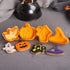 4 Pcs Halloween Theme Plunger Biscuit Mold Cutter Plastic Cookie Cutter Biscuit Stamp Mould Fondant Tool Set...