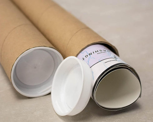 MagicWater Supply Mailing Tube - 1.5 in x 6 in - Kraft - 1 Pack - for Shipping and Storage of Posters, Arts, Crafts, and Documents...