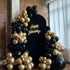Black and Gold Balloon Garland Kit, 114Pcs Black and Gold Balloons, 4 Size Black Gold Latex Party Balloons for Birthday Decorations, New Years, We...