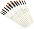 Dainayw 12 PCS Filbert Paint Brushes Set, Artist Brush for Acrylic Oil Watercolor Gouache Artist Professional Painting Kits with Synthetic Nylon T...