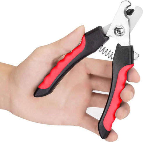 Small Dog Nail Clippers, Cat Nail Clippers, Suitable for Rabbits, Birds, Etc. (Red)...