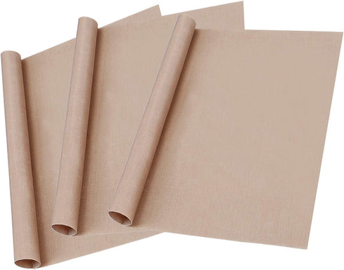3 Pack PTFE Teflon Sheet For Heat Press Transfer Sheet Non Stick 12" X 16" Heat Transfer Paper Reusable Heat Resistant Craft Mat, Non Stick Paper ...