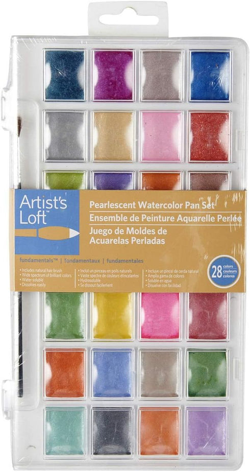 Artist's Loft Fundamentals Pearlescent Watercolor Pan Set...