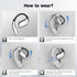 Open Ear Bluetooth 5.4 Earbuds,IPX6 Waterproof Air Conduction Headphones,50H Playtime,Ergonomic Ear Hook,Built-in Mic,LED Display Charging Case,Sp...
