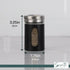 Black Salt Pepper Shakers Retro Spice Jars Glass - Set of 2...