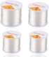 4 Roll 328 FT Clear Elastic Beading Threads, AIFUDA Stretchy Crystal Bracelet String Cords Crystal Rope for DIY Bracelet Beading Jewelry Making (0...