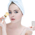2 Pcs Bling Rhinestone Makeup Brushes Kabuki Brush Retractable Crystal Face Makeup Brushes for Travel Cosmetic Beauty Tool for Foundation Powder B...