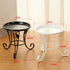 Angoily Metal Plant Stand Metal Potted Plant Stands Iron Round Flower Pot Stands Indoor Outdoor Plant Holder Support Rack for Planter Flowerpot Wh...