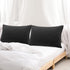 uxcell 2 Pack Pillow Cases Soft 1800 Series Microfiber Pillowcases Set with Zipper Queen(20"x30") Black...
