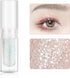 Liquid Glitter Eyeshadow, Pigmented, Long Lasting, Quick Drying, Easy to Apply, Loose Glitter Glue for Eye Crystals Makeup (Transparent Flashing C...