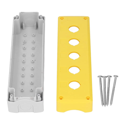 Hyuduo Push Button Box Control Station Case Switch Shell Waterproof Casing 5 Holes for Equipment......
