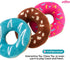 Donut Box Interactive Toy - Plush Interactive Food Shaped Parody Toy - Fetch Cute Chew Toy - Cute Dog Gifts for Favorite Dog Birthday...