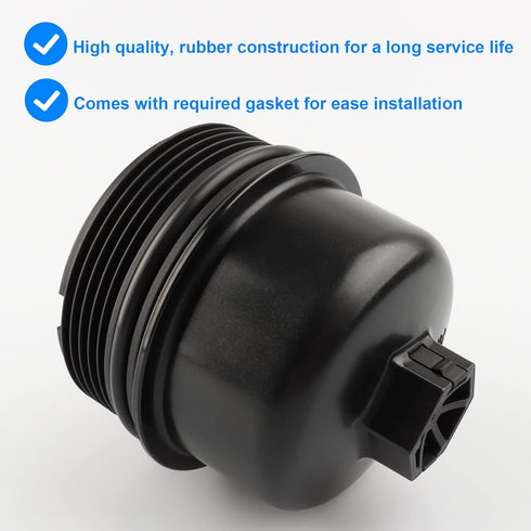 Oil Filter Housing Cover Cap, Replace 917-066, 917066 Compatible with Mini Cooper - 2007-2015 Mini Cooper, 2011-2017 Mini Cooper Countryman, 2013-...
