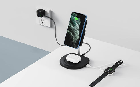 Charging Stand(Only/Does not Include Boosta Power Bank) with a 30W Adapter for RapidX Boosta Power Bank and Other iOS Devices, Compatible with iPh...