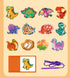 JAQI Montessori Educational Wooden Threading Stringing Toys Dinosaurs Traffic Space Insects Animals Fruits Lacing Beads Preschool Learning Toys fo...
