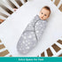 Biloban Baby Swaddle for Boy Girls, Baby Swaddles 3-6 Months, Swaddle Blanket Cotton, Newborn Swaddle, Newborn Essentials, Lovely Grey Print, 2 Pa...