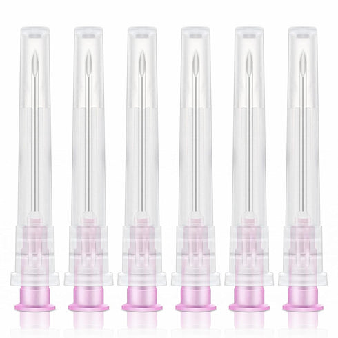 120Pcs 18Gauge Dispensing Needles 1 Inch with Cap Individually Wrapped Sealed for Scientific Labs, Measuring Refilling, Industrial Dispensing Acce...