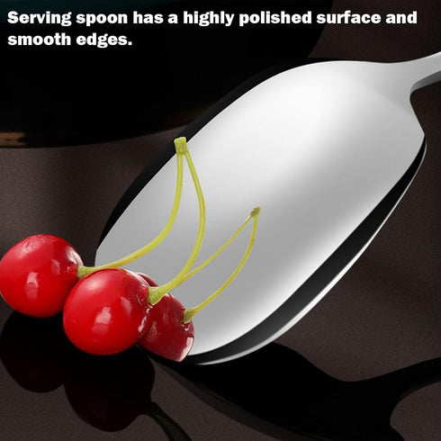 X-Large Buffet Serving Spoon,Square head Spoon,316L Stainless Steel Heavy duty Serving Spoon,Dishwasher Safe 9.5 x 2.8 inches 1Pack...