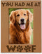 KATE POSH - You had me at Woof - Dog Paws Engraved Natural Wood Picture Frame, New Puppy, Memorial, Best Dog Ever Gifts (5x7-Vertical)...
