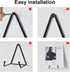 4 Pack 5 inch Wall Mount Plate Display Hanger, Wall Easel Holder Tabletop Plate Stand Holders, Wall Display Picture Frame Stand for Decorative Pla...