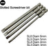 Long Slotted Head and Cross Phillips Screwdriver Bit Sets with 1/4 Inch Hex Shank 4 inch Lenght 4pcs Slotted Head and 6pcs Philips Cross Head Scre...