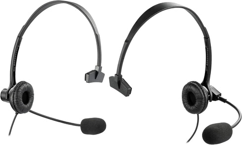 Arrowmax AHDH1000-K2 Single Side Over-The-Head Headphone Compatible with BaoFeng BTECH UV-5R UV-5RA UV-5RE UV-5R3 BF-F8HP UV-82HP Kenwood 2-PIN 2 ...