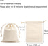 Tendwarm 20 Pieces 5x7 Inches Cotton Drawstring Bags Reusable Muslin Sachet Bag for Party Wedding Storage Home Supplies...
